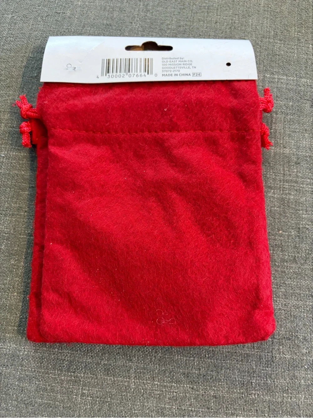 Holiday Style Christmas Fabric Gift Bags Drawstring Lot of 6